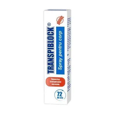 Spray pentru corp Transpiblock, 100 ml, Zdrovit