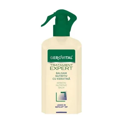 Balsam nutritiv leave-in cu keratina Tratament Expert, 150 ml, Gerovital