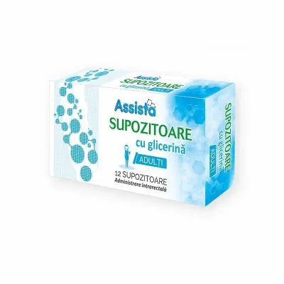 Supozitoare cu glicerina adulti 2350mg, 12 bucati, Assista