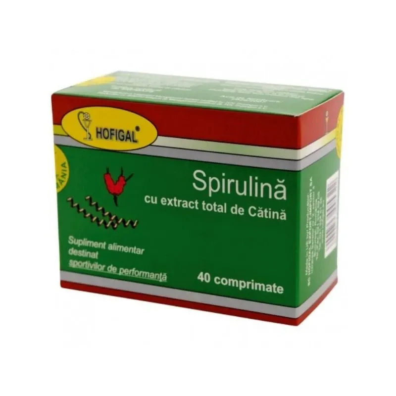 Spirulina cu extract total de catina