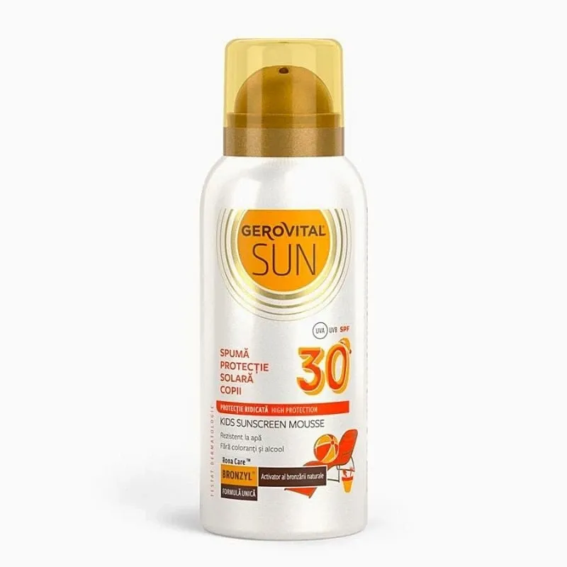 Gerovital Sun Spuma protectie solara copii SPF30