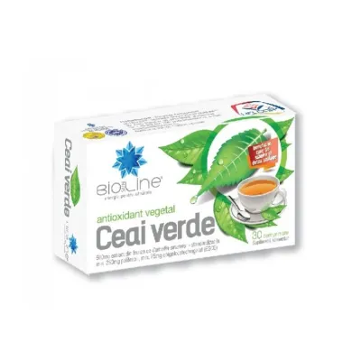 BioSunLine Ceai Verde 500 mg, 30 comprimate 