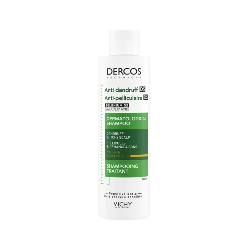 Sampon anti-matreata pentru par uscat Dercos
