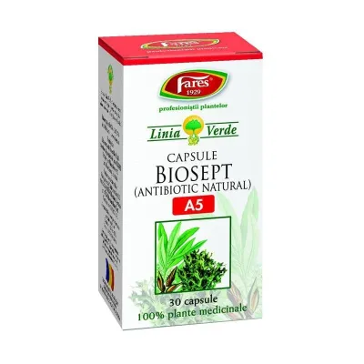 Biosept, A5, 30 capsule, Fares