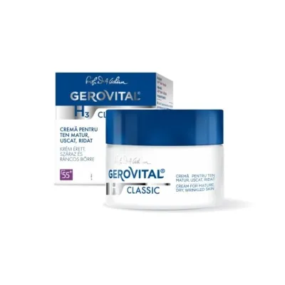 Gerovital H3 Classic crema antirid 55+, 50ml