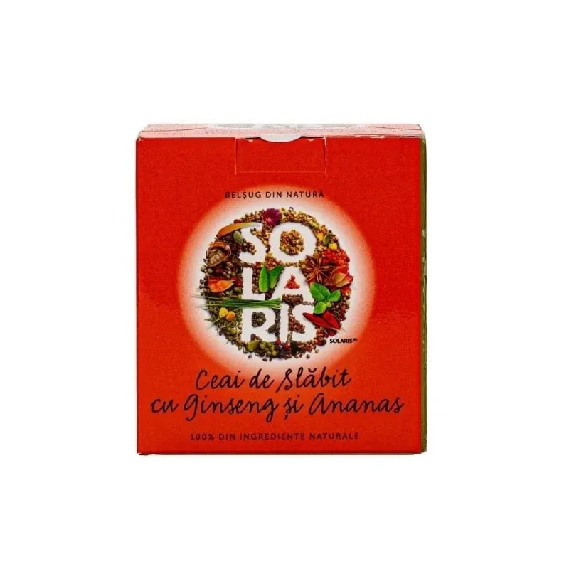 SOLARIS Ceai de slabit cu Ginseng si Ananas