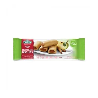 ORGRAN Biscuiti umpluti cu mar si scortisoara, 175g 