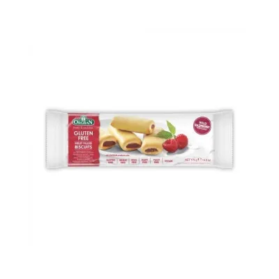 ORGRAN Biscuiti umpluti cu zmeura, 175g 