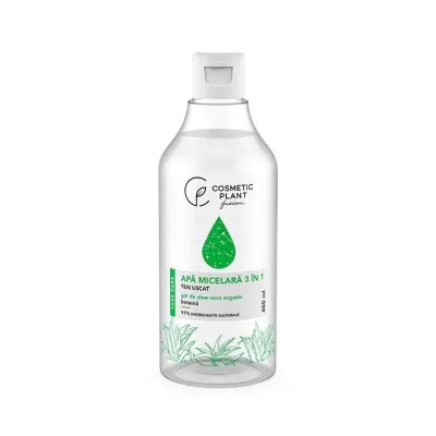 Cosmetic Plant Apa micelara 3 în 1 cu gel de aloe vera, 400ml