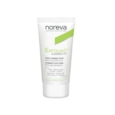 Noreva Exfoliac Acnomega 100 Crema corectoare si de ingrijire, 30ml