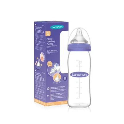 Biberon de sticla, 240 ml, Lansinoh 