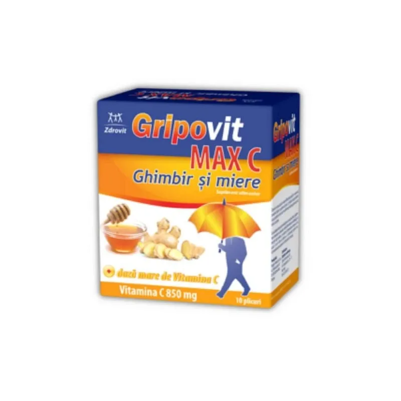 Gripovit max C ghimbir+miere