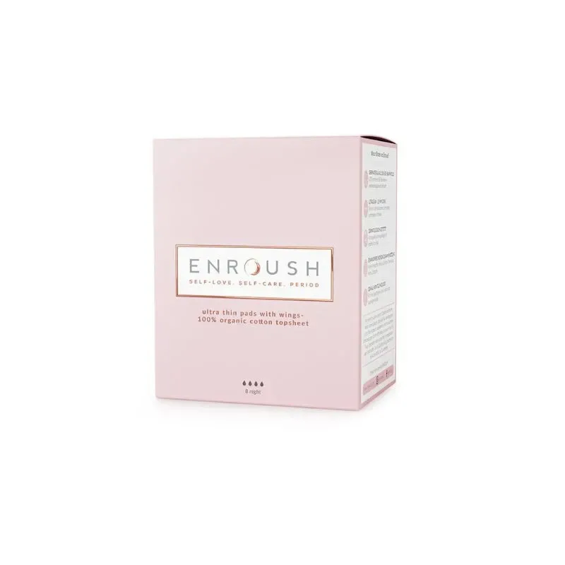 Enroush Absorbante Bumbac Organic Noapte