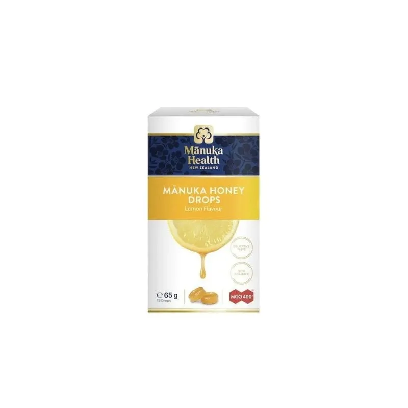 Manuka Health Bomboane cu miere de Manuka MGO 400+(lamaie si vit C)