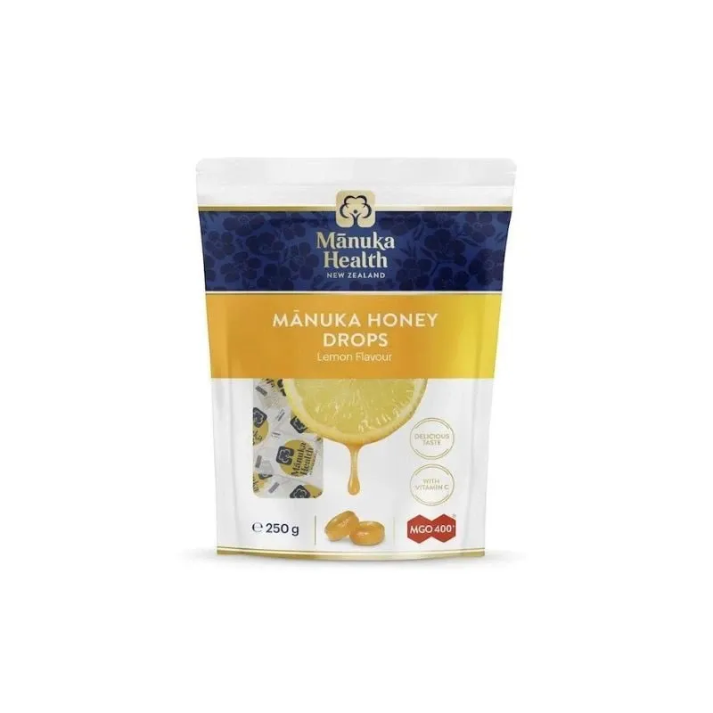 Manuka Health Bomboane cu miere de Manuka MGO 400+(lamaie si vit C)