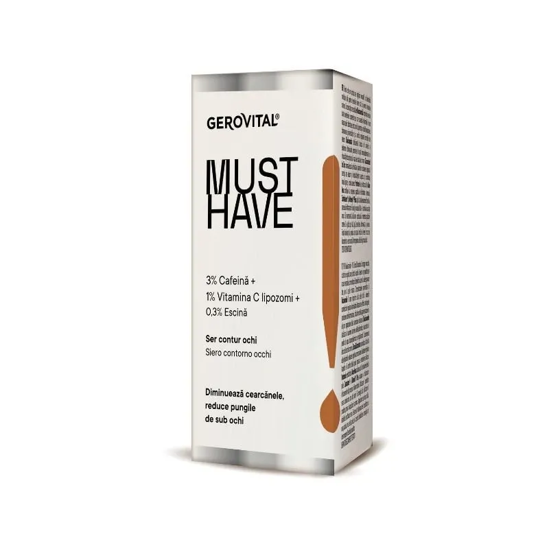 Gerovital Must Have Ser Contur Ochi 3% Cafeina