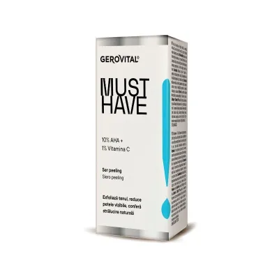 Ser peeling 10% AHA, 30ml, Gerovital Must Have 