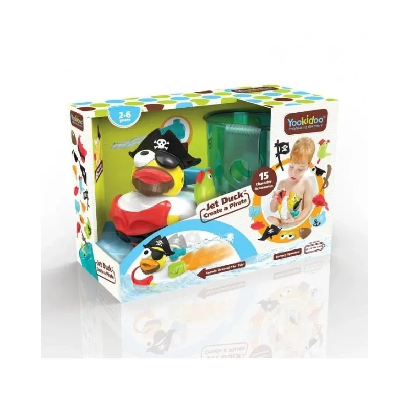 YOOKIDOO Jucarie Rata pirat cu motor si 15 accesorii