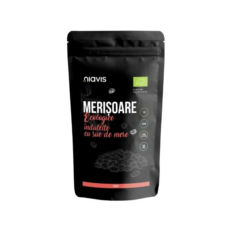 Niavis Merisoare Ecologice BIO Indulcite cu Suc de Mere