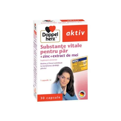 Aktiv substante vitale pentru par, 30 capsule, Doppelherz 