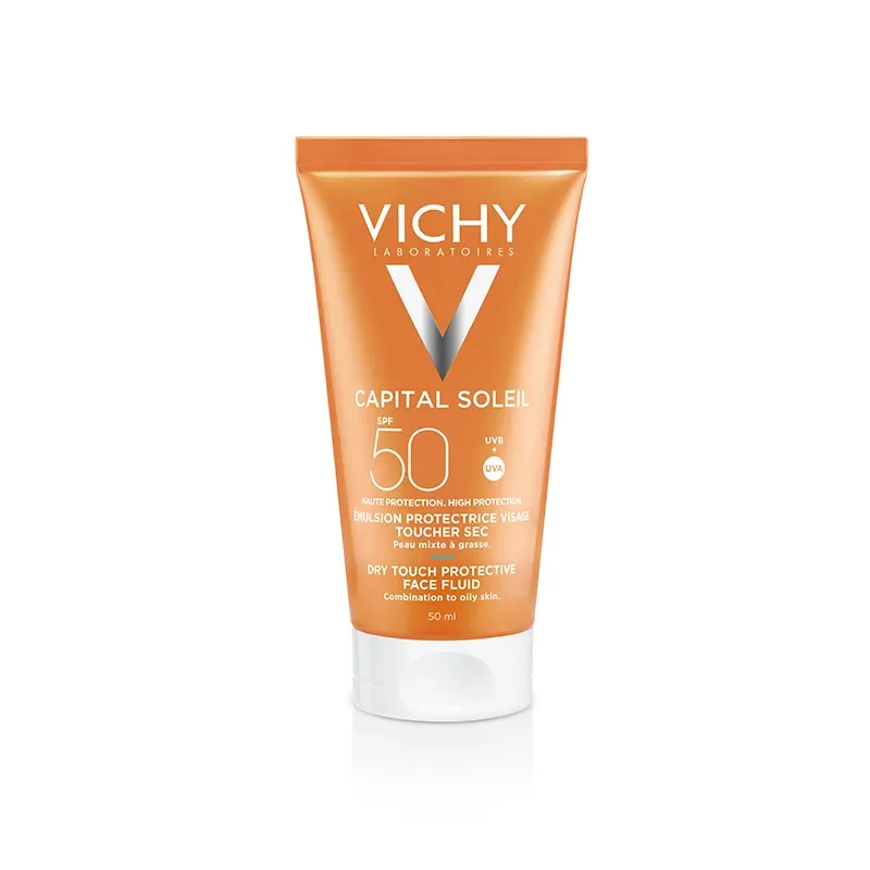 Emulsie matifianta cu protectie solara pentru fata SPF 50+