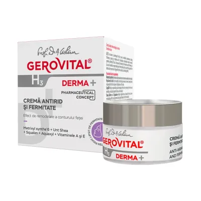 Crema antirid si fermitate H3 Derma+, 50 ml, Gerovital