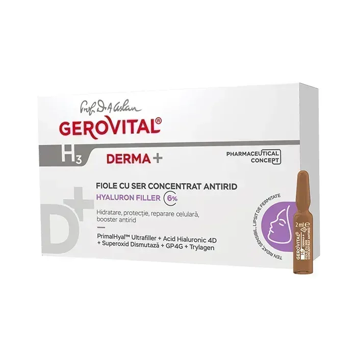 Fiole cu ser concentrat antirid H3 Derma+
