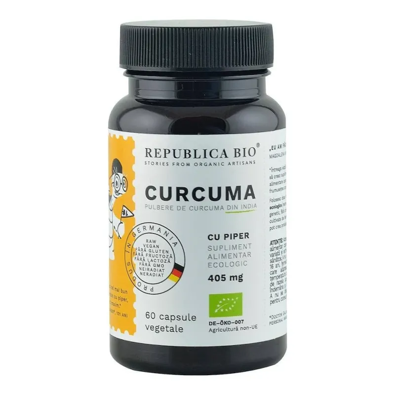 Curcuma cu piper 60 capsule