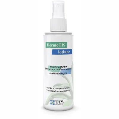 DermoTIS Lotiune cu clorhexidina 0.2% si extracte naturale x 110 ml 