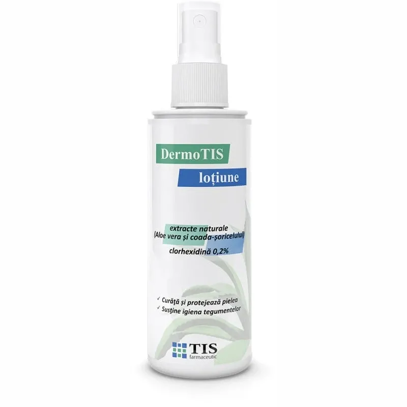 DermoTIS Lotiune cu clorhexidina 0.2% si extracte naturale x 110 ml 