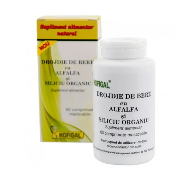 HOFIGAL Drojdie de bere cu alfalfa si siliciu organic