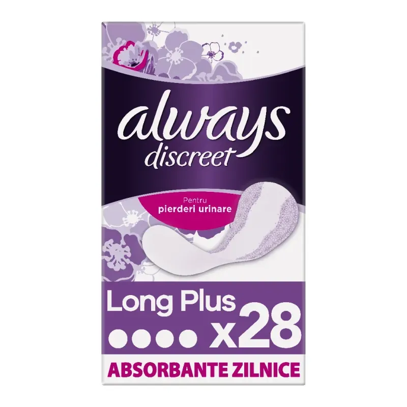 Always Discreet Liners Long Plus