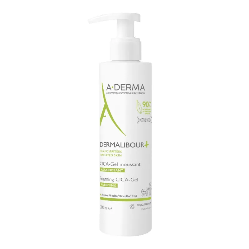 Gel spumant purificator piele iritata Dermalibour+ Cica 