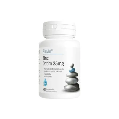 Zinc Optim 25mg, 30 comprimate, Alevia 