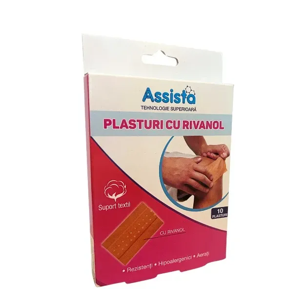 Assista Plasturi cu Rivanol 60 mm x 100 mm
