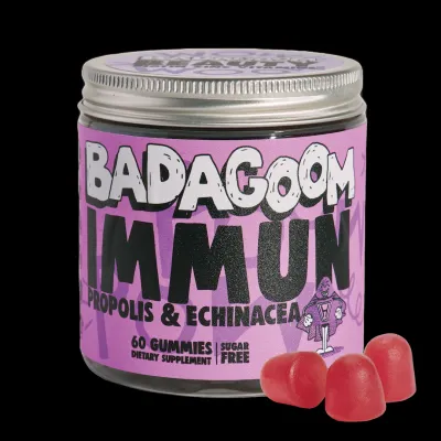Immun Echinacea si Propolis, 60 jeleuri gumate, Badagoom 