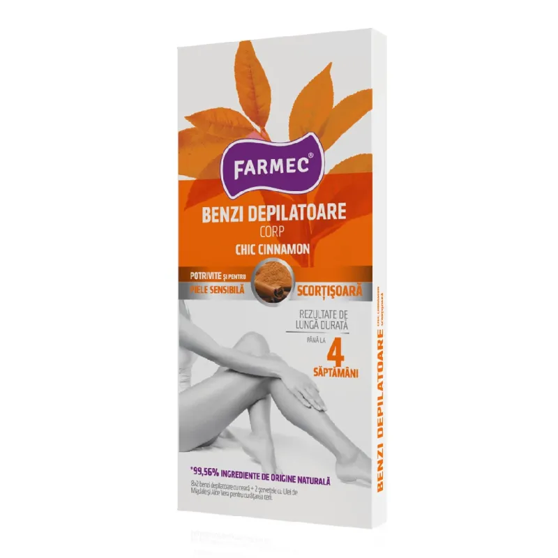 Benzi depilatoare pentru corp Cinnamon