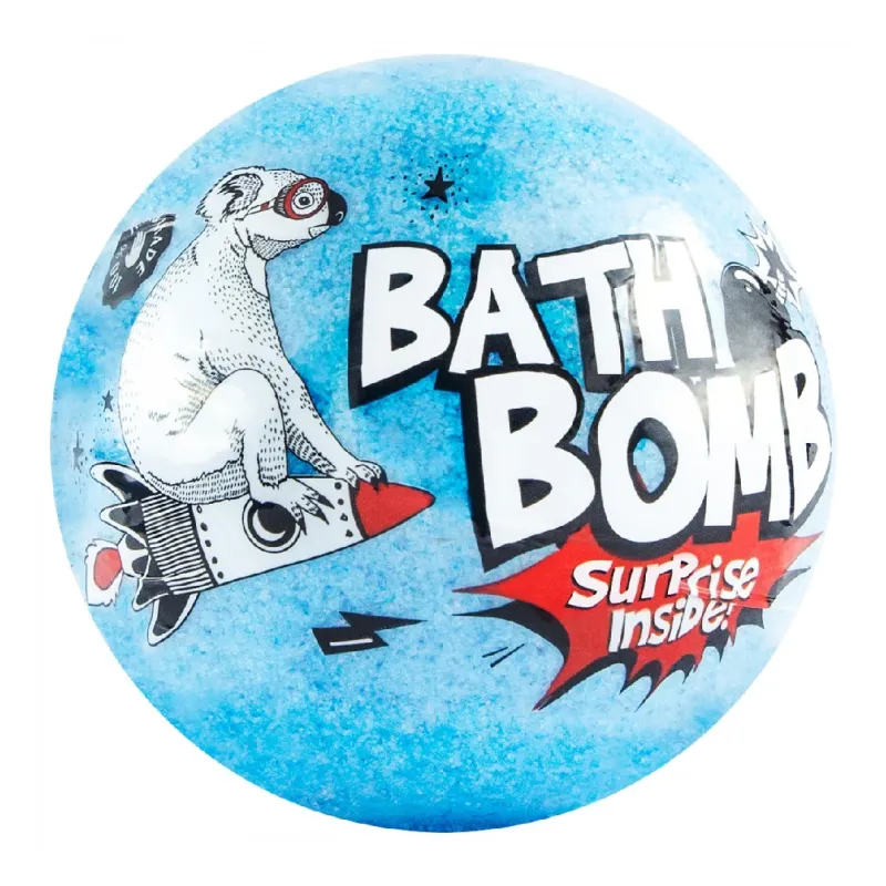 Bila de baie albastra cu surprize