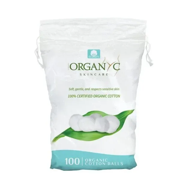 Bile de vata din bumbac organic 100 buc