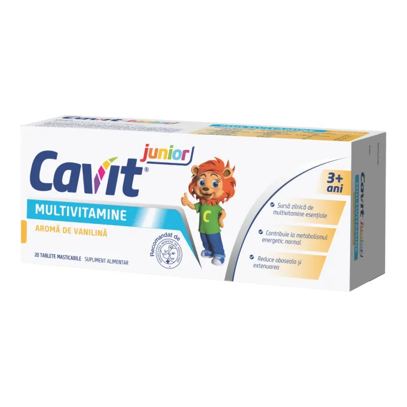 Cavit junior multivitamine vanilie
