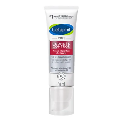 Crema hidratanta de noapte PRO Redness Control, 50 ml, Cetaphil 
