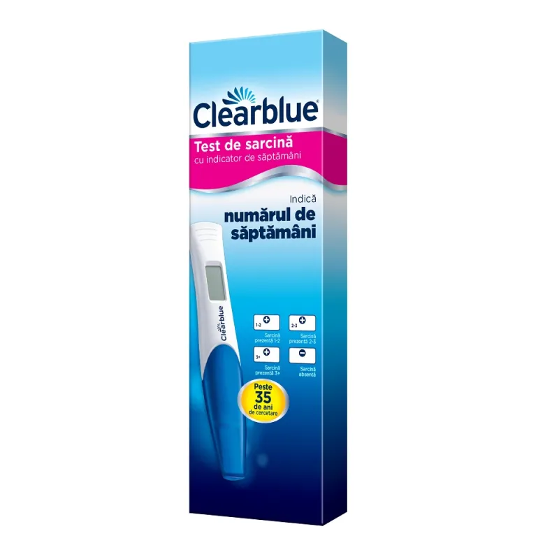 Clearblue Test de Sarcina cu Indicator de Saptamani