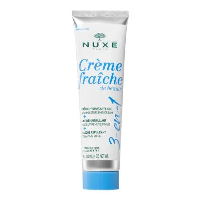 Crema hidratanta, lapte demachiant si masca Creme Fraiche de Beaute, 100ml, Nuxe 