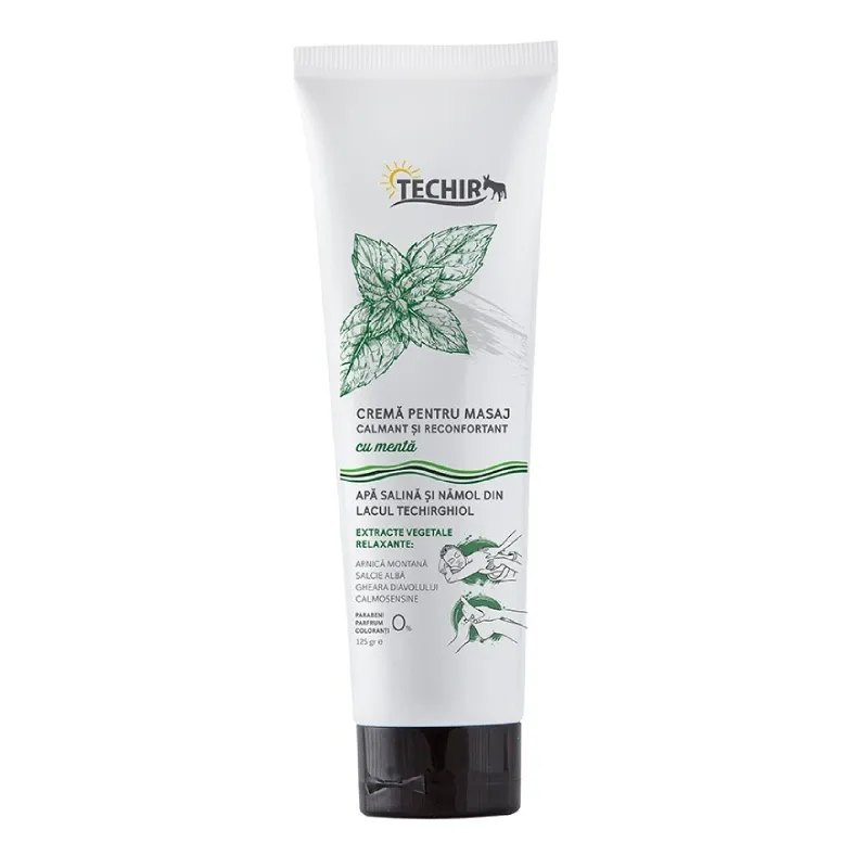 Crema pentru masaj calmant si reconfortant cu menta