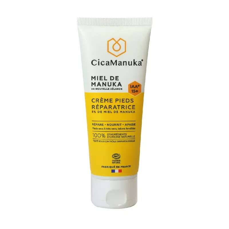 Crema reparatoare pentru picioare cu 5% miere de Manuka IAA15+