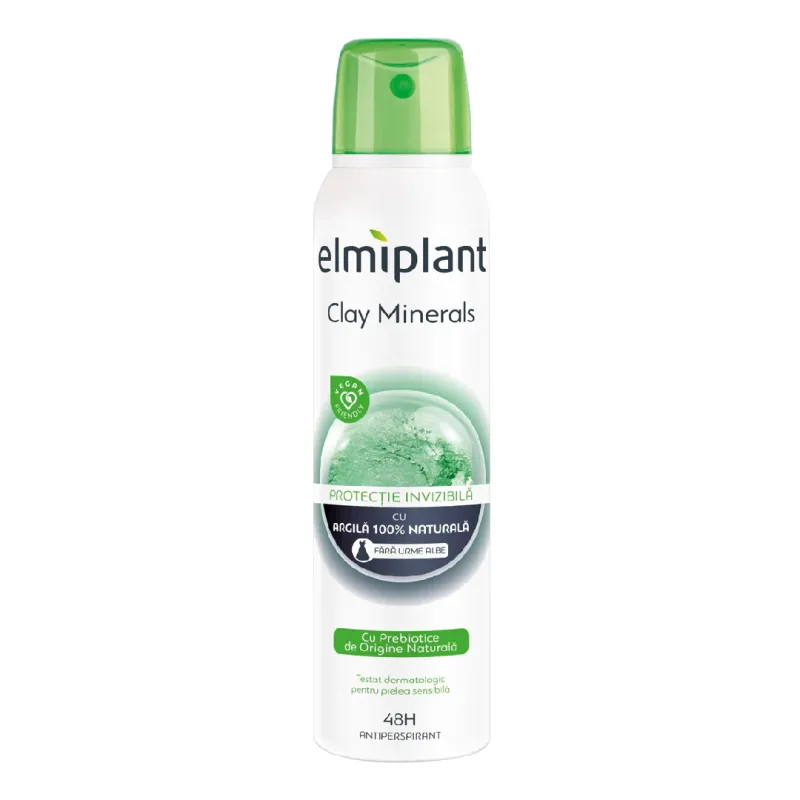 Deodorant antiperspirant spray Clay Minerals