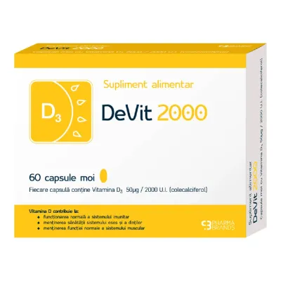 Vitamins D3Vit 2000, 60 capsule moi, Impruvis