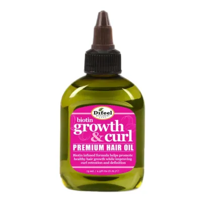 Ulei Premium pentru cresterea parului si definirea buclelor, 75ml, Difeel 