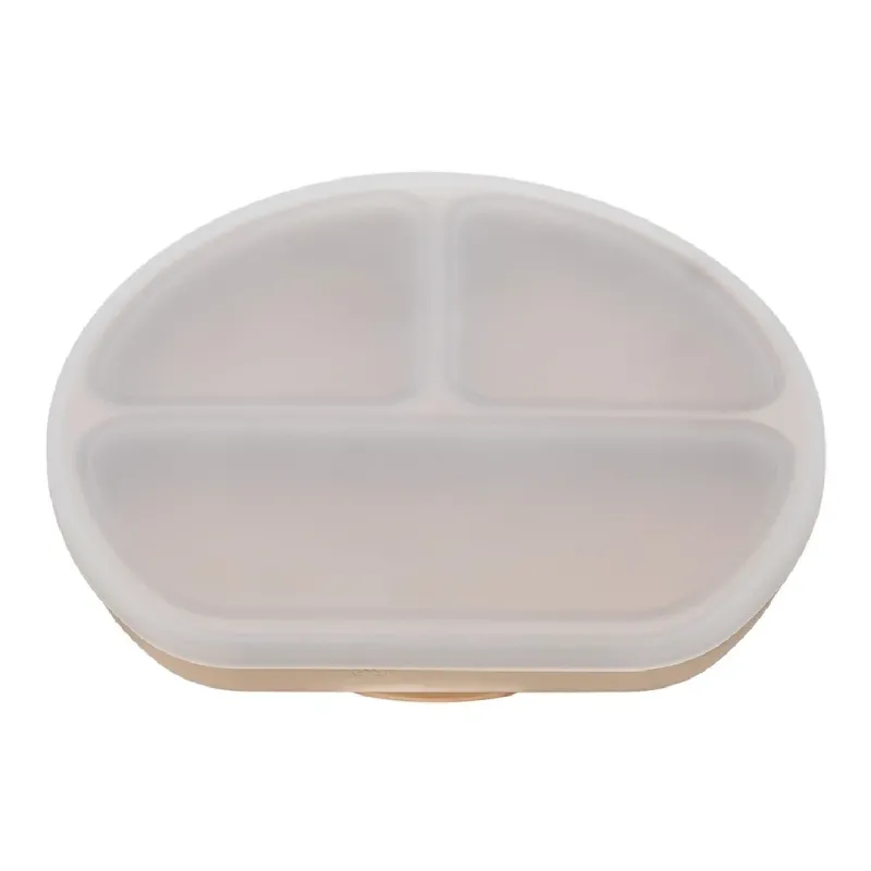 Farfurie din silicon cu capac