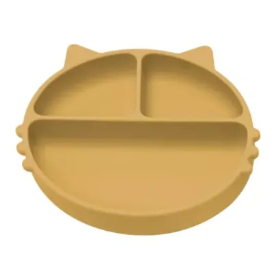 Farfurie compartimentata din silicon Kitty, 6 luni+, Honey, Appekids